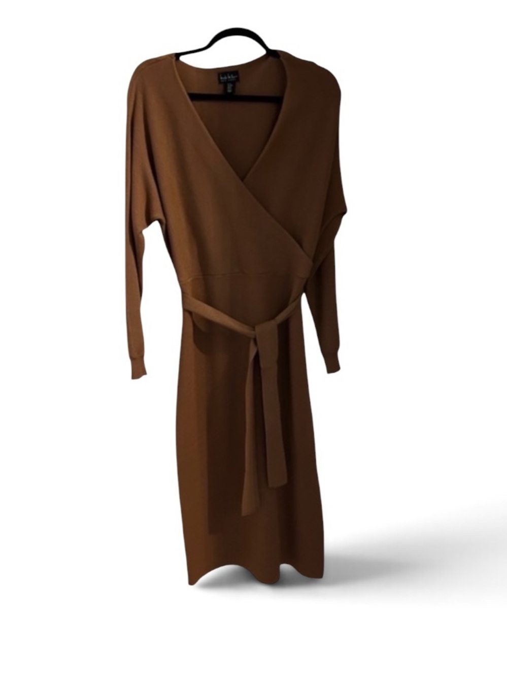 Nicole Miller size medium sweater dress in brown